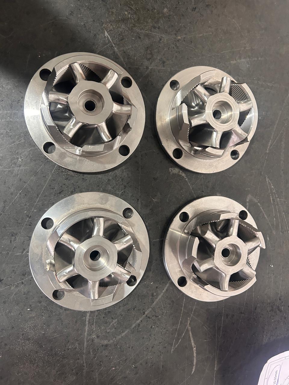 pump hydraulic machining component